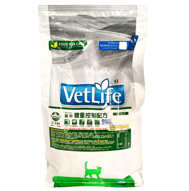 Farmina 法米納 VetLife VC7 貓用處方體重控制飼料, 1袋