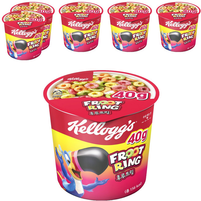 Kellogg's 家樂氏 杯裝香果圈麥片, 40g, 6個