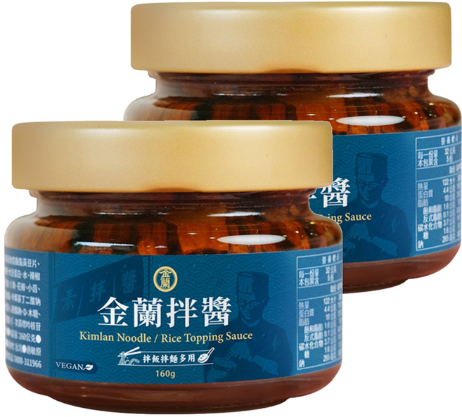KIMLAN 金蘭 拌醬, 160g, 2罐