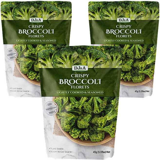 디제이앤에이 크리스피 브로콜리 플로렛, 45g, 3개