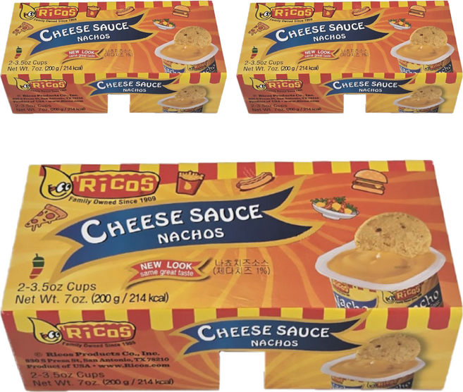 리코스 나쵸칩 치즈 소스, 100g, 6개