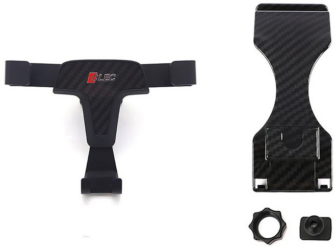 벤츠 W213 E클래스 CLS클래스 카본 차량용 휴대폰 거치대 플레이트, 블랙, 1개