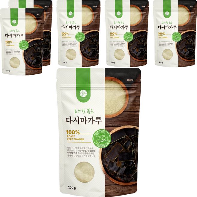 강고집 로스팅 볶은 다시마가루, 200g, 6개