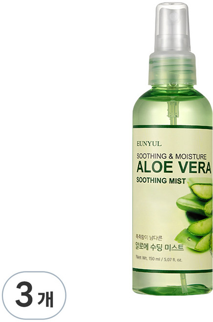 은율 알로에 수딩 미스트, 150ml, 3개