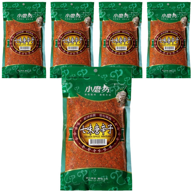 小磨坊 七味唐辛子, 300g, 5包