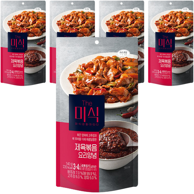더미식 제육볶음 양념, 140g, 5개