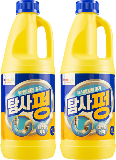 탐사 배수구 세정제, 1L, 2개