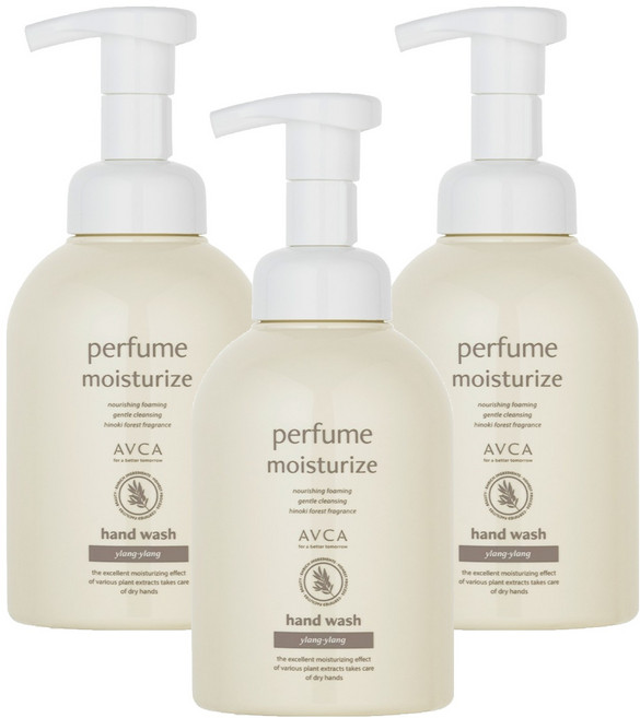 아브카 퍼퓸 핸드 워시 일랑일랑, 500ml, 3개