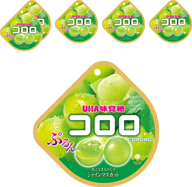 UHA 味覺糖 酷露露Q糖 白葡萄, 48g, 6包