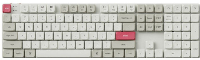 키크론 K5 MAX 유무선 RGB 기계식 키보드 핫스왑, 레트로, K5M-M6, 저소음 적축