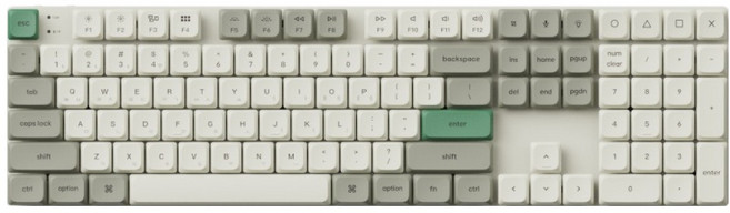 키크론 K5 MAX 유무선 RGB 기계식 키보드 핫스왑, 쉘 화이트, K5M-Q4, 바나나축