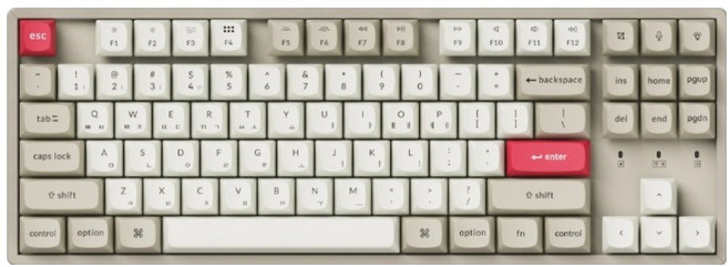 키크론 K8 MAX ALU 유무선 RGB 기계식 텐키리스 키보드 핫스왑, 레트로, K8M-M9, 저소음 바나나축