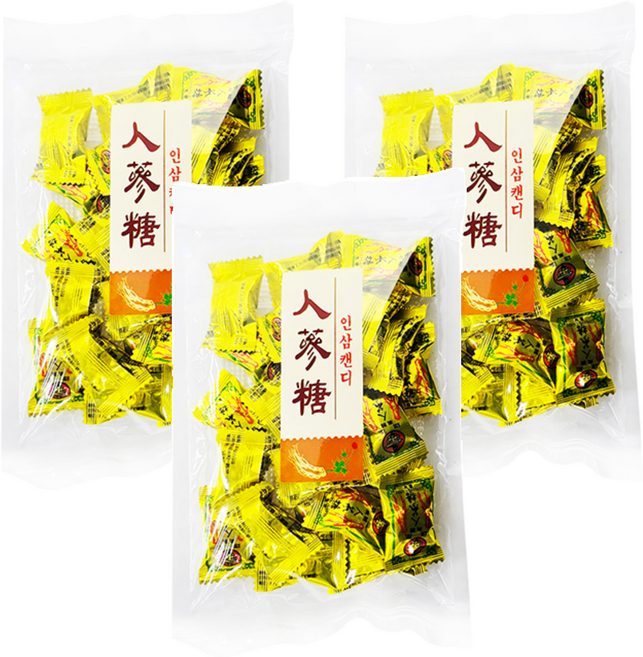 雄風 高麗人蔘風味糖 台灣產, 110g, 3袋