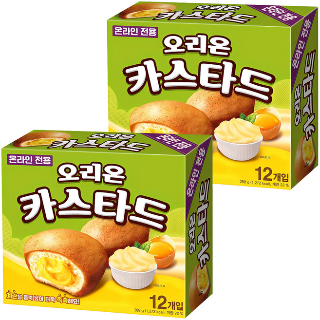 오리온 카스타드 12p, 288g, 2개