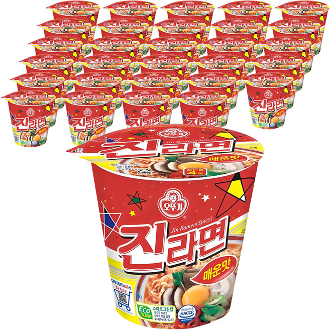 오뚜기 진라면 매운맛 컵 65g, 36개