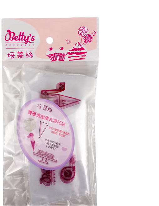 Betty's 焙蒂絲 12吋加厚拋棄式擠花袋 50個, 透明, 1包