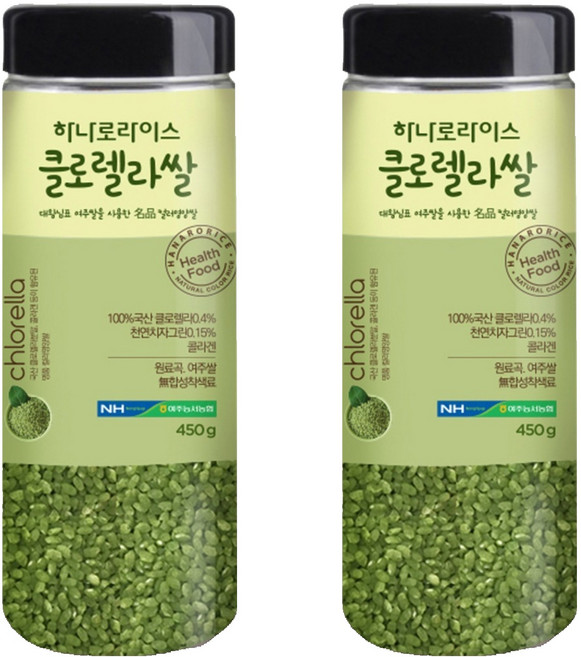 농협 하나로라이스 클로렐라쌀, 450g, 2개