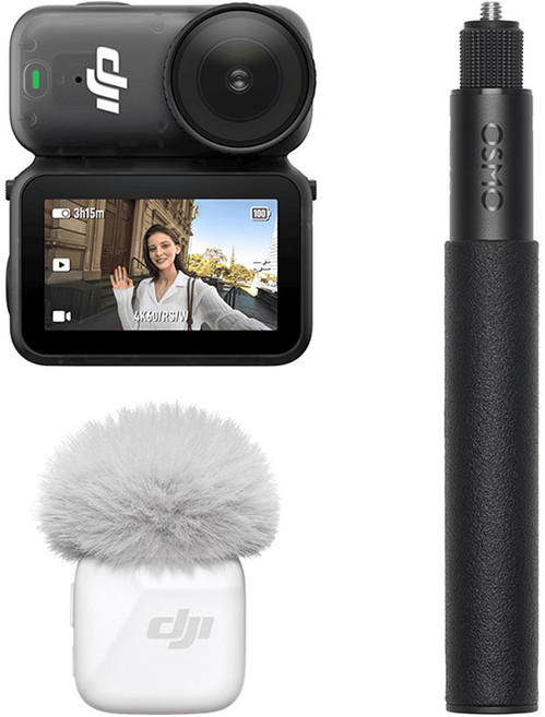 DJI Osmo Nano 브이로그 콤보 액션캠 128GB 송신기, DJI Osmo Nano(128GB), 단일 색상(액션캠, 스틱), 아크틱 화이트(송신기)