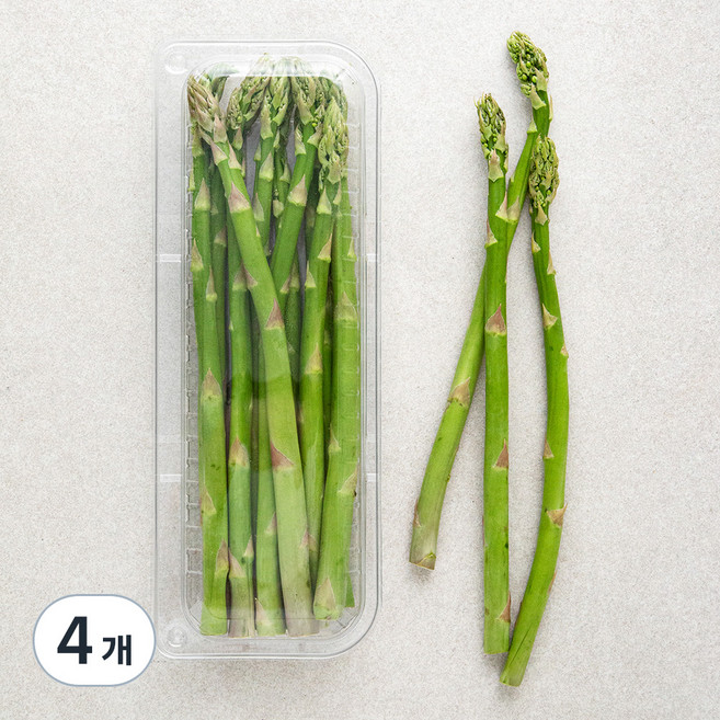 국내산 아스파라거스, 200g, 4개