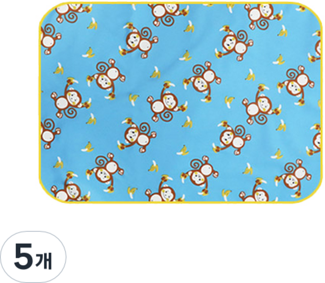 더해피 몽키 스카이 방수 시트 라운드, 1개입, 5개