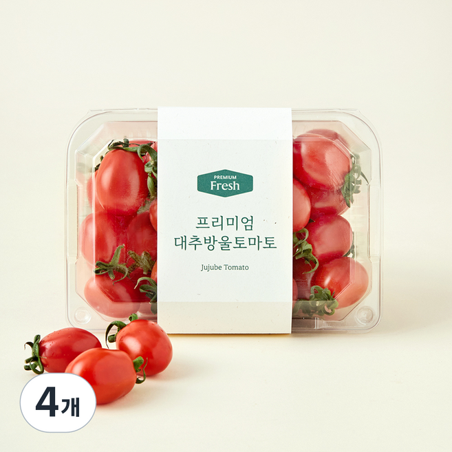 프리미엄 대추방울 토마토, 750g, 4개