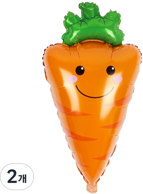 파티짱 채소 야채 호일 당근 풍선, 2개