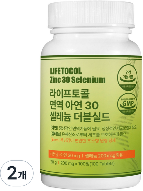 LIFETOCOL 鋅硒多效護理錠, 100錠, 2罐