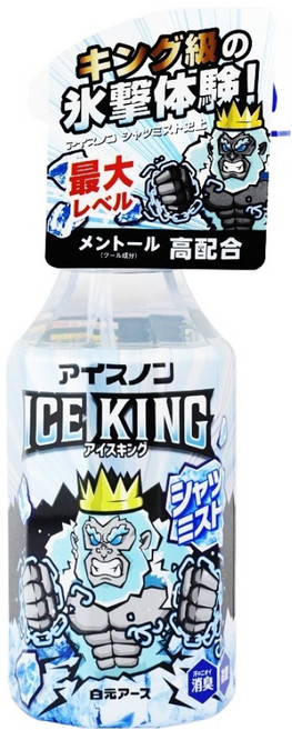Hakugen Earth 白元 IC KING 衣物涼感噴霧 勁涼薄荷, 300ml, 1瓶