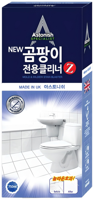 아스토니쉬 NEW 곰팡이 전용 클리너 Z, 750ml, 1개
