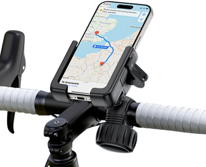 Baseus 倍思 GoTrip 系列 自行車 機車 一鍵式手機支架, 星叢黑, 1個