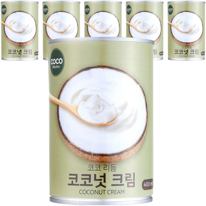 코코리듬 코코넛 크림, 6개, 400ml