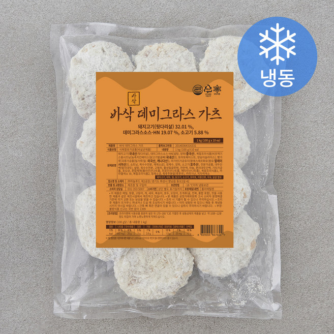 하늘푸드 바삭 데미그라스 가츠 10개입 (냉동), 1kg, 1개