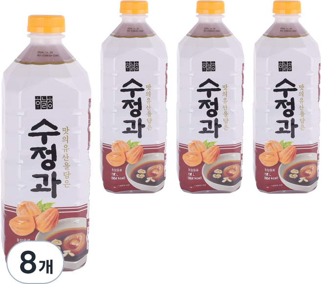 하늘청 오리지날 수정과, 1.8L, 8개