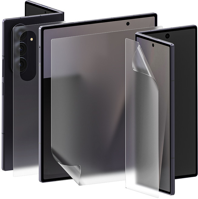 아이몰 지문방지 저반사 풀커버 엣지 매트 전면 + 후면 + 힌지 액정보호필름 세트, 1세트