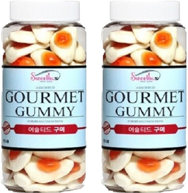 스위트박스 계란모양 어솔티드 구미, 600g, 2개