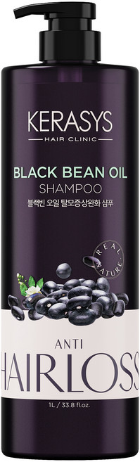 케라시스 블랙빈 오일 탈모증상완화 샴푸 쟈스민 바닐라, 1L, 1개