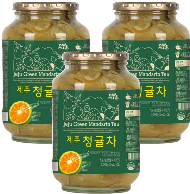 다미즐 제주 청귤차, 2kg, 1개입, 3개