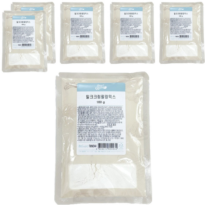 브레드가든 마카롱 밀크크림 필링믹스, 180g, 6개