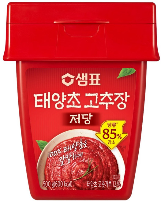 샘표 저당 태양초 고추장, 500g, 1개