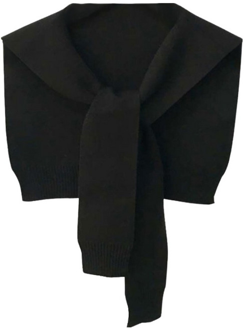 gelluna 疊穿式針織肩部披肩假開襟衫 Q-02