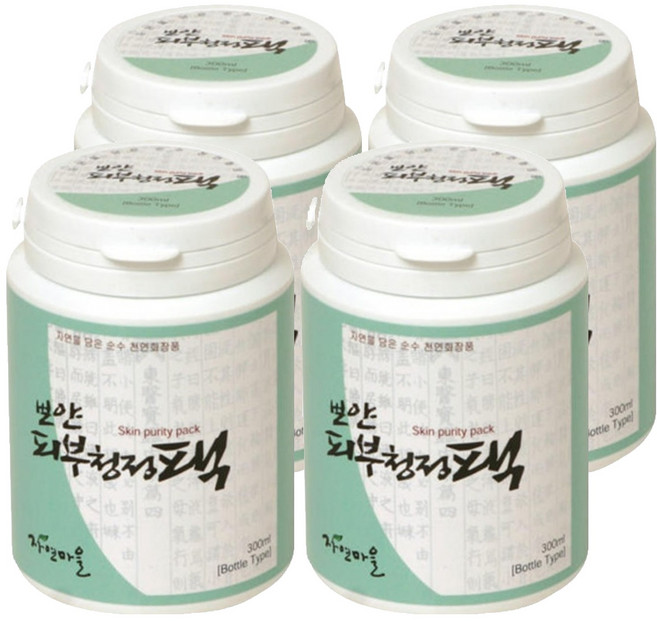 Jayeonmaeul 뽀얀 피부 청정팩 워시오프, 1개입, 4개