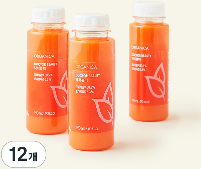 올가니카 닥터뷰티 과채주스, 190ml, 12개