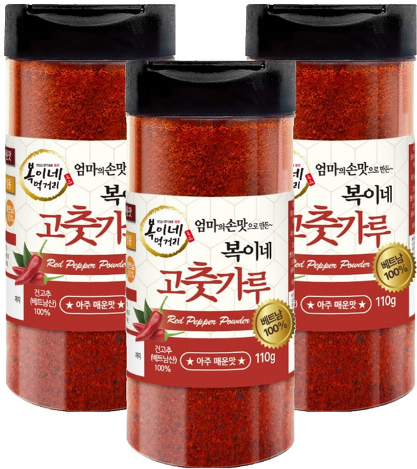 복이네먹거리 베트남고춧가루 김치 찜용, 110g, 3개