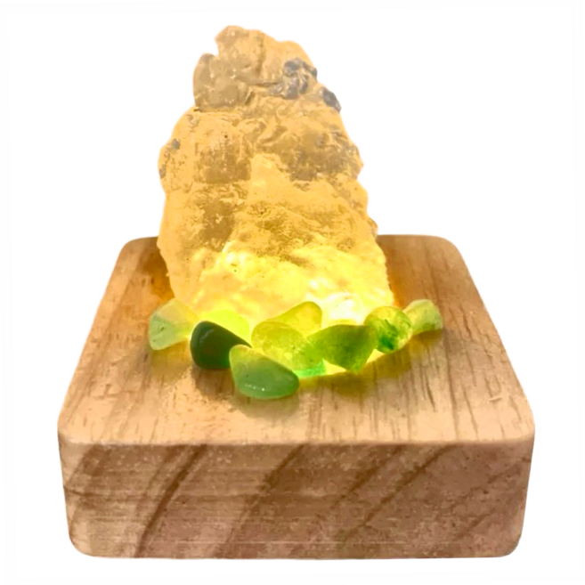 ROSE GEM 瑰麗寶 鹽燈小靈含LED燈座, 東菱玉木