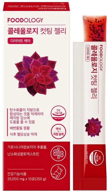 푸드올로지 콜레올로지 컷팅 젤리 10p, 250g, 1개 - 쿠팡