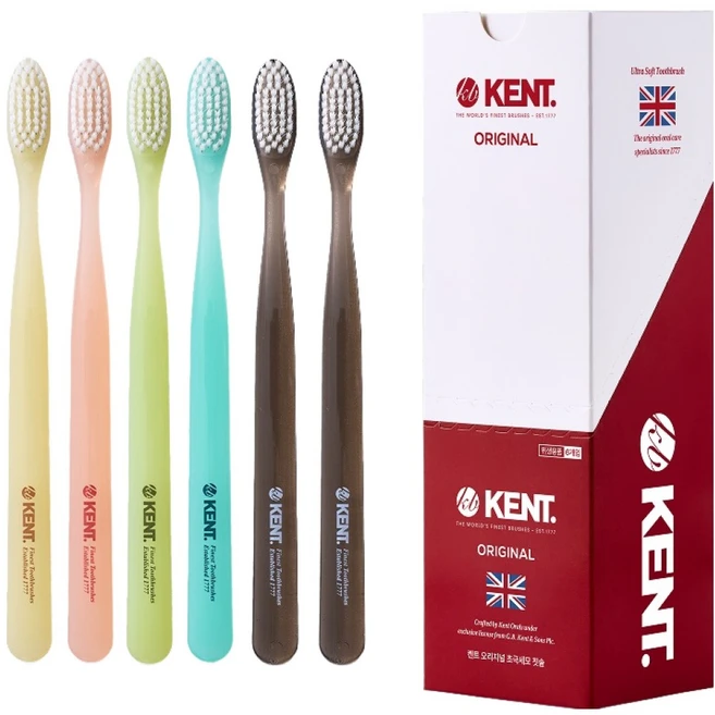 켄트 오리지널 초극세모 칫솔, 1개입, 6개 - 쿠팡