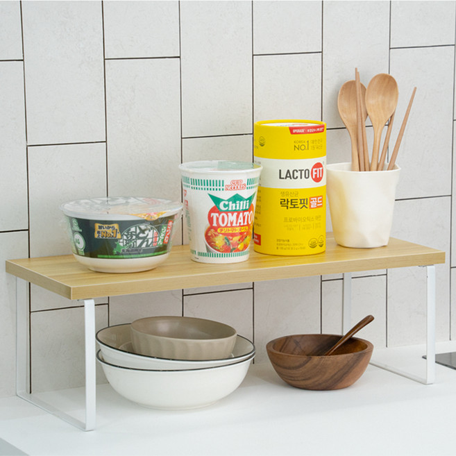 달콤상점 다용도 주방 정리선반, 우드, 1개