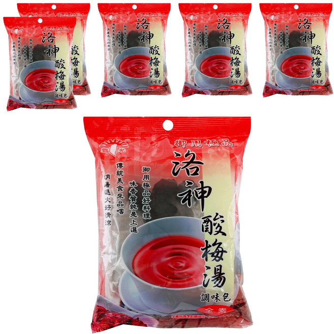 新光洋菜 洛神酸梅湯調味包, 100g, 6袋, 1包