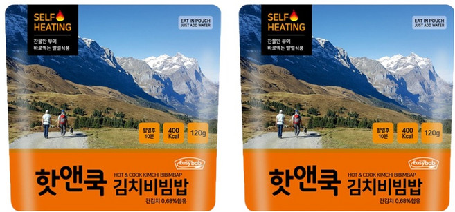 이지밥 핫앤쿡 김치비빔밥, 120g, 2개