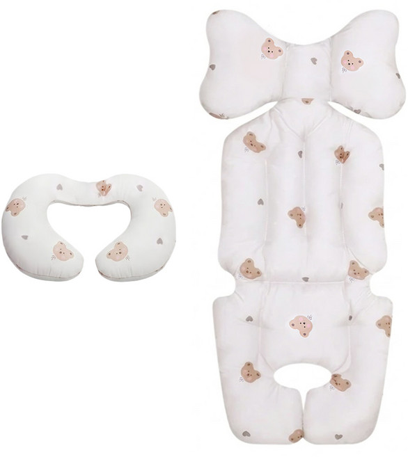 bebenuvo 四季皆宜雙面印花嬰兒車組, 小熊款, 1組